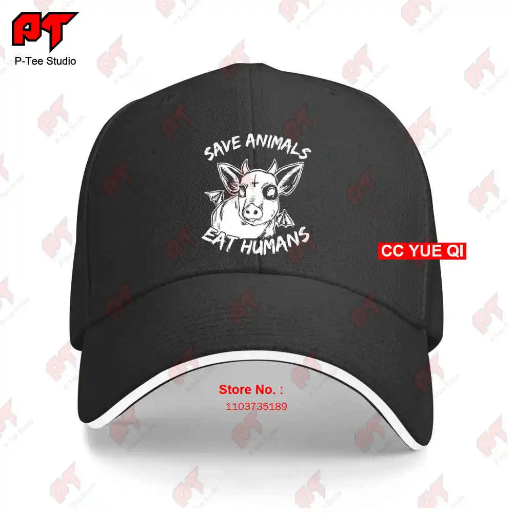 

Save Animals Eat Humans Evil Piggy 01 Baseball Caps Truck Cap 7ANC