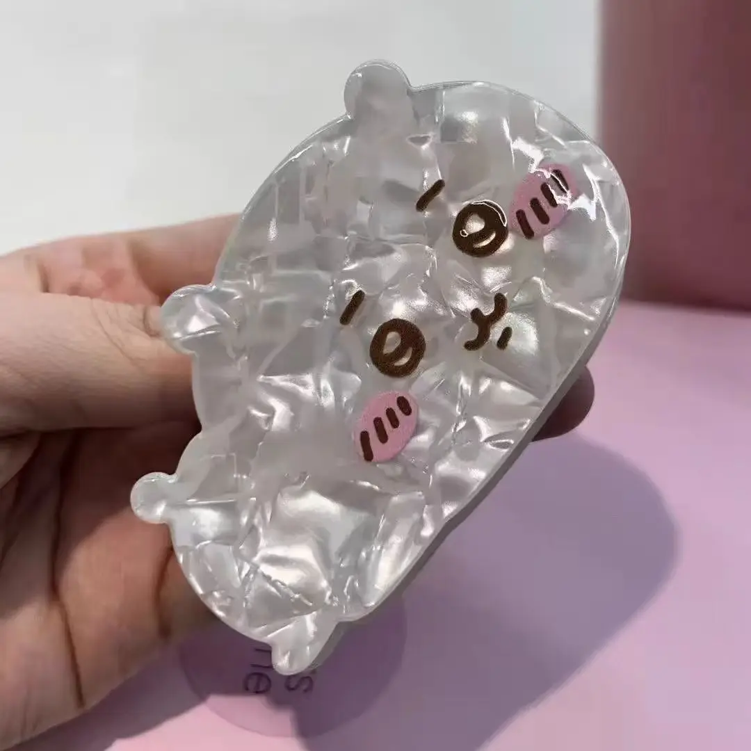 Yiji Hachiware Usagi Haarklammer für Damen und Mädchen, Haarspange, Krabben-Haarspange, Haifischklammer, Pferdeschwanz-Haarspangen, Kopfschmuck, Accessoires – Detail 5