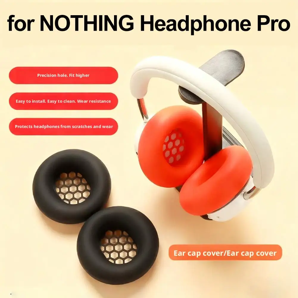 Oorkussens voor CMF by NOTHING Headphone Pro Vervangende oorkussens Pad Covers Zachte siliconen hoofdtelefoon Oorkussens