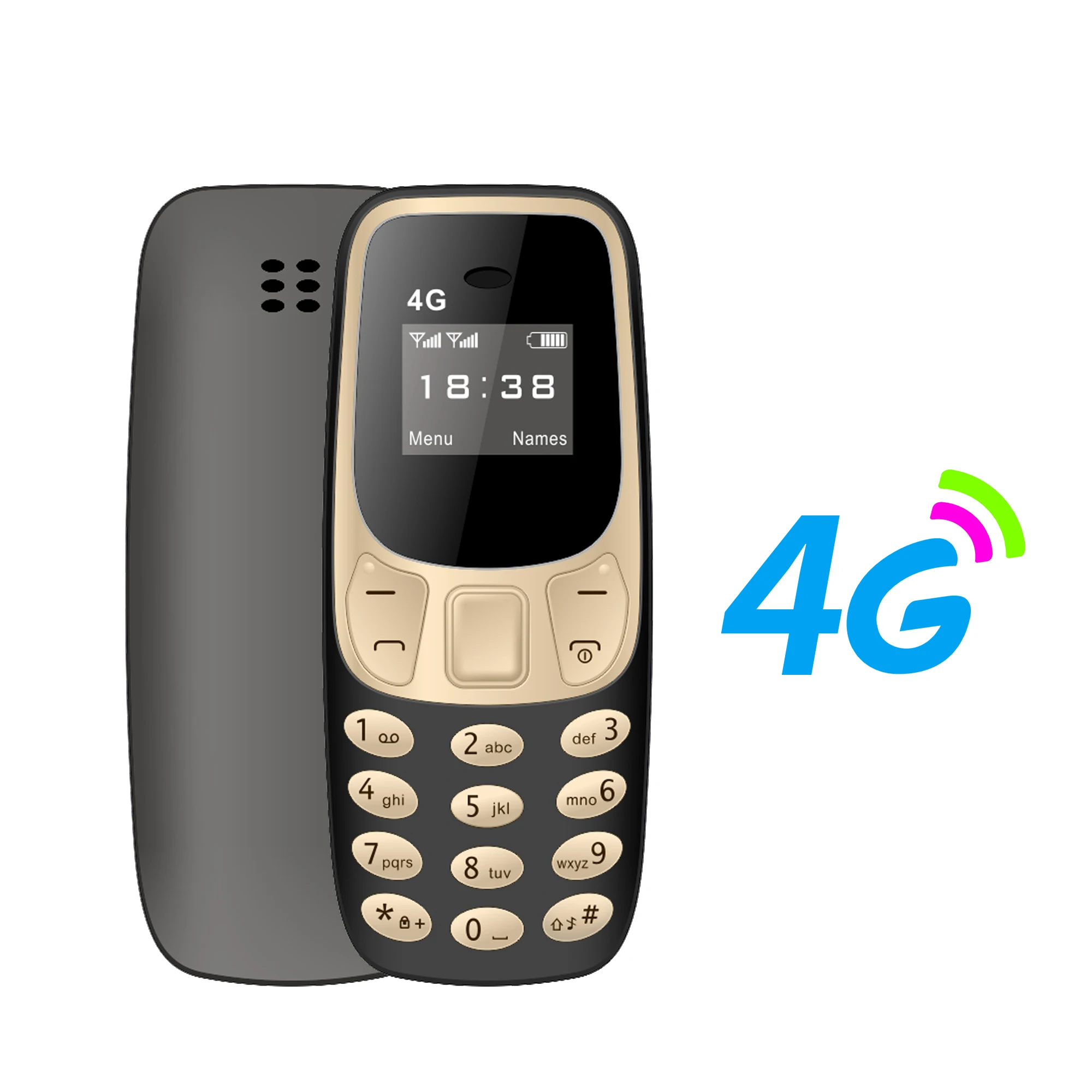 SERVO BM10 4G Mini-knopfunctie Telefoonsnelheidsknop Auto Call Recorder Blacklist 2 SIM Kleine mobiele telefoon Meertalig 2025 Nieuw
