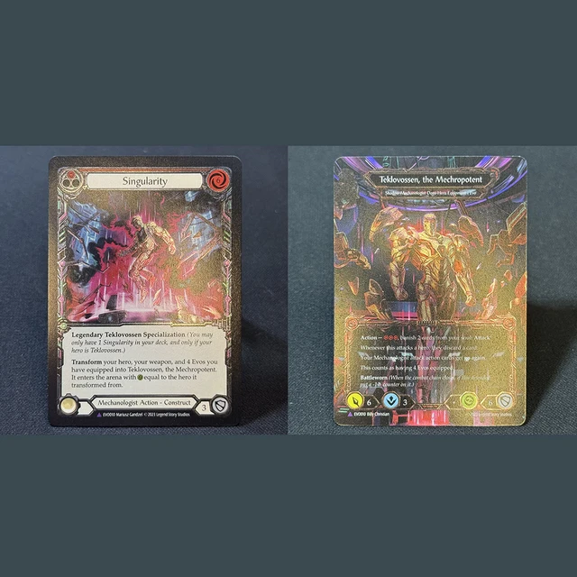 FAB Cold Foil Proxy Cards Enigma New Moon Emperor Dracai of Aesir