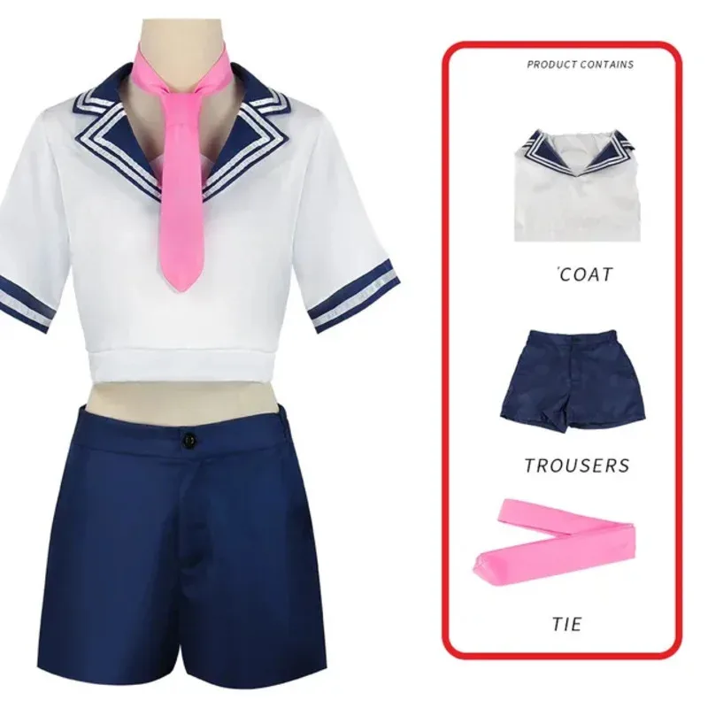 أزياء أنيمي أوشي نو كو التأثيرية هوشينو أكوامارين هوشينو روبي أريما كانا أزياء تنكرية فستان البحارة شعر مستعار JK زي الهالوين