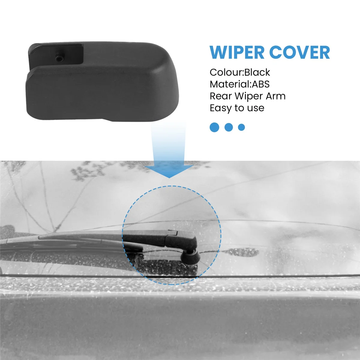 Rear Windshield Wiper Arm Nut Cap Cover for Subaru Forester Legacy Outback Impreza XV Suzuki Honda Nissan Mitsubishi