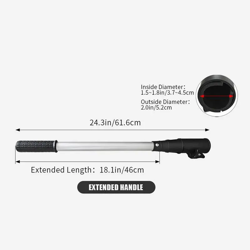 Tiller Handle Extension For Outboard Metal Outboard Tiller Extension Operating Handle Ergonomic Handle Extender Trolling Motor