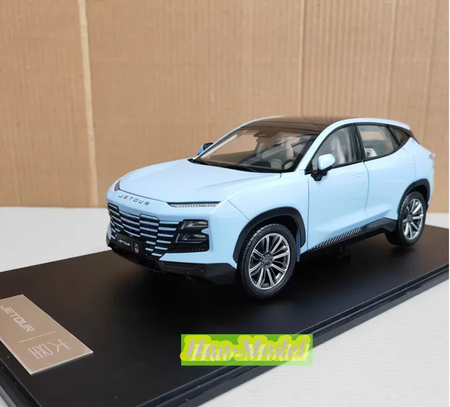 

1/18 для Chery JETOUR SUV, модель автомобиля из сплава, литой под давлением металл, детские игрушки, подарки на день рождения для мальчиков, коллекция украшений для хобби, синий