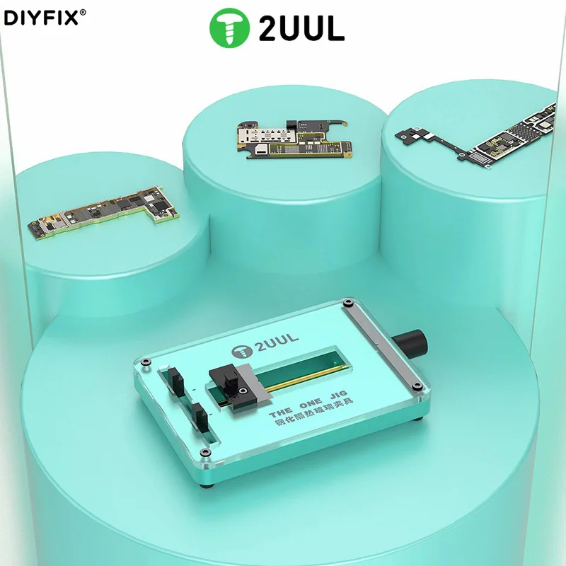 2UUL The One Jig Tempered Glass Motherboard Fixture PCB Board CPU Chip IC iPhone Android Universal Fixing Repair Tool
