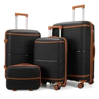 4-Piece Luggage Set Large Capacity Spinner Wheel Suitcase Carry On New Travel Baggage 2
