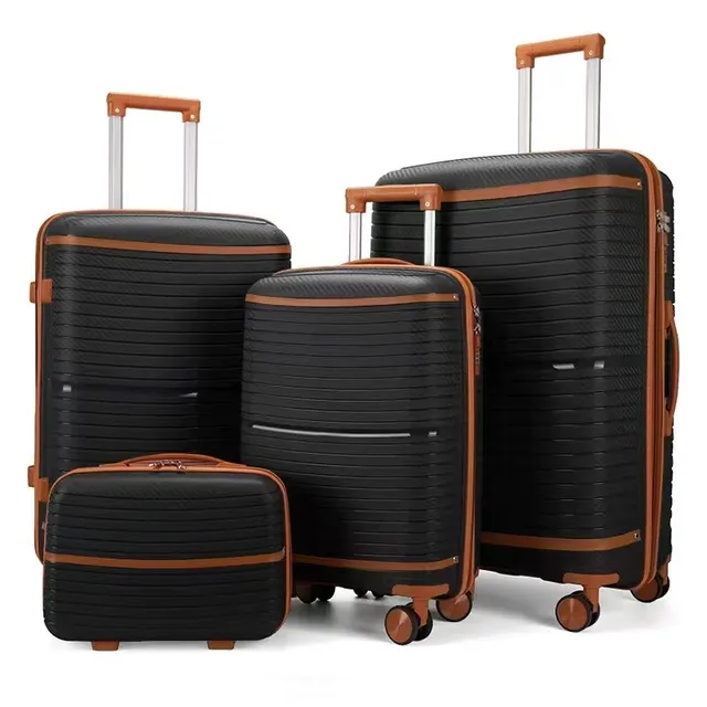 4-Piece Luggage Set Large Capacity Spinner Wheel Suitcase Carry On New Travel Baggage 2 4-Piece Luggage Set Large Capacity Spinner Wheel Suitcase Carry On New Travel Baggage – view 2