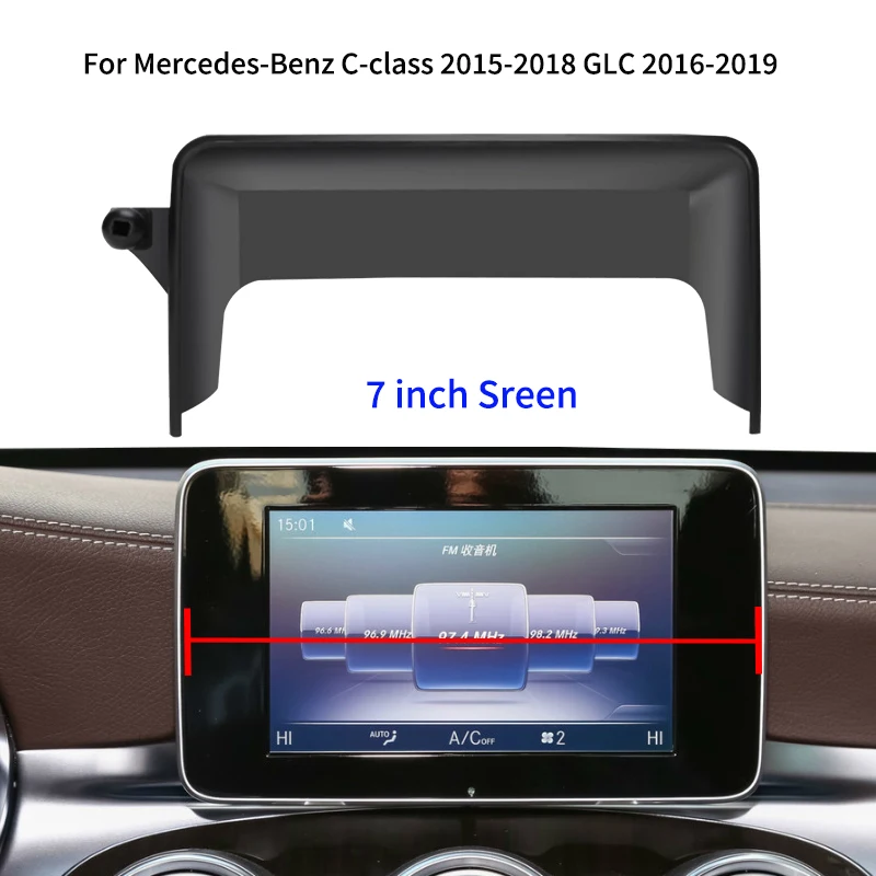 Auto Telefon Halter Für Mercedes-Benz C GLC V-klasse w204 w205 x253 w447 7/10,25 zoll multimedia Bildschirm Handy Halter Innen – Detail 3