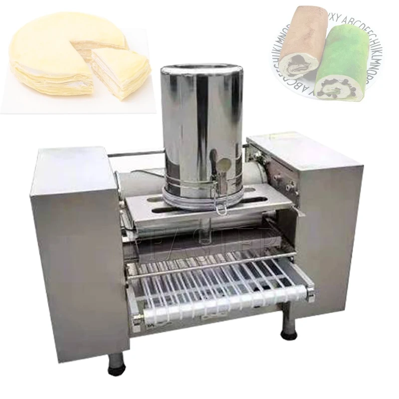 

Automatic Commercial Use Thousand Layer Pancake Mini Mille Crepe Cake Machine Mango Durian Spring Roll Skin Crepes Making Maker