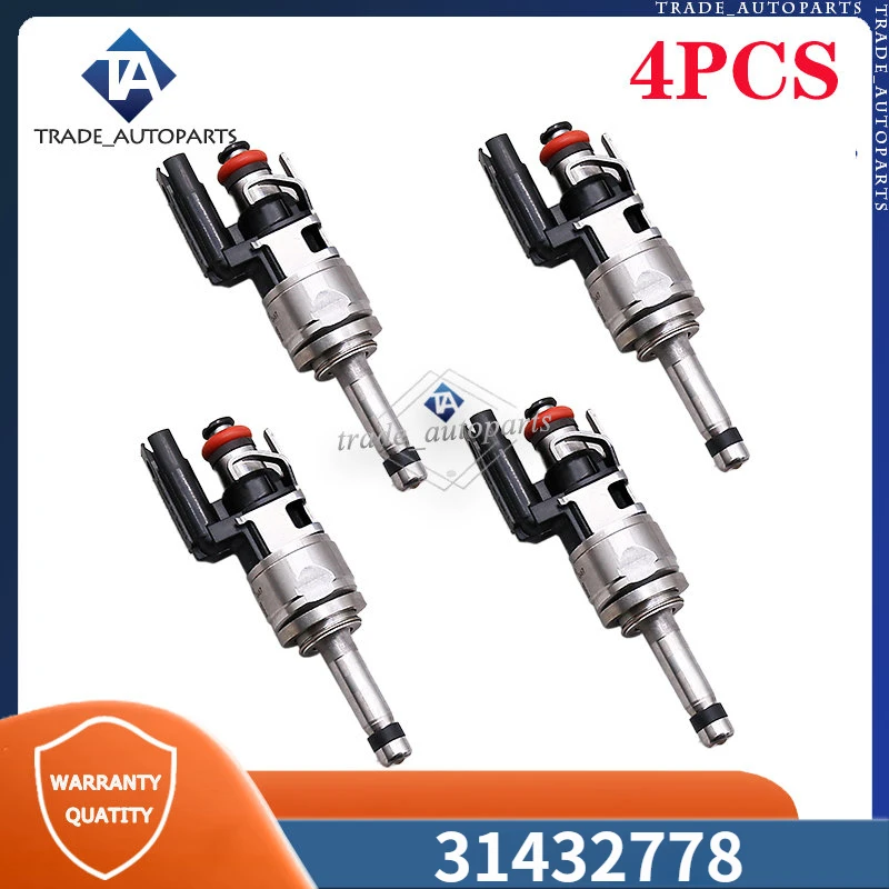 

4Pcs Fuel Injectors 31432778 For Volvo S60 V60 S90 V90 XC40 XC60 XC90 2.0L