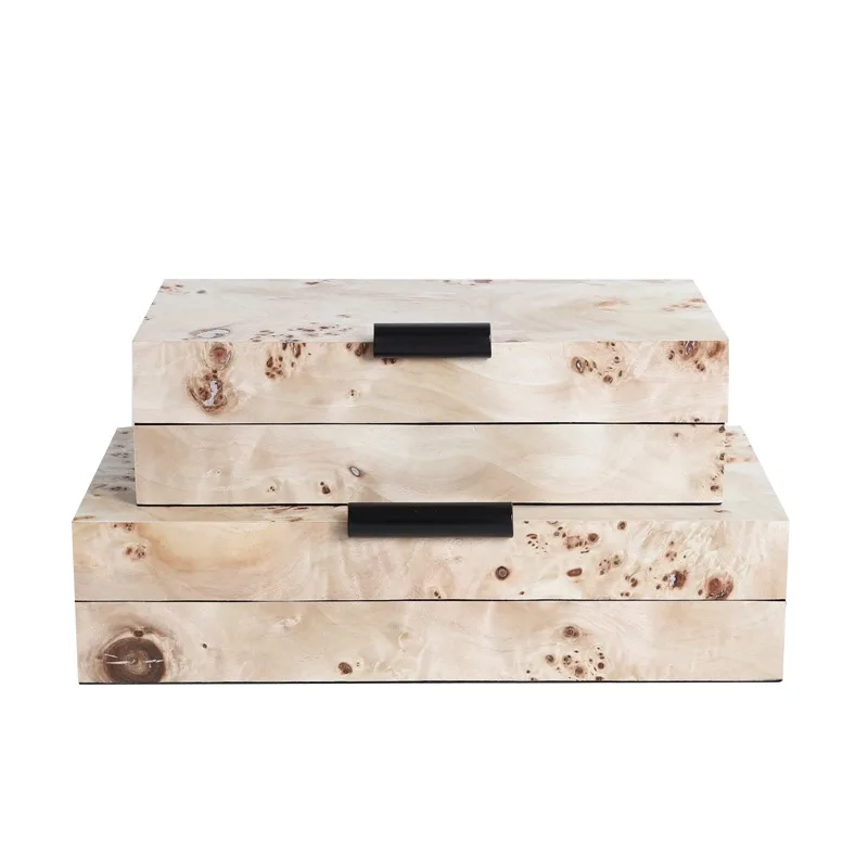 

Современный минималистичный светлый роскошный высококачественный ящик для хранения из шпона, модель ювелирных изделий, отдел продаж комнаты, декоративное искусство, рабочий стол orna