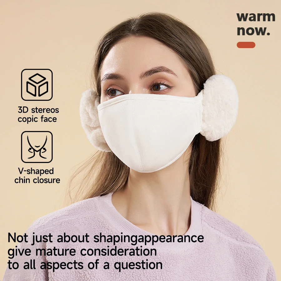 الشتاء الدافئ قناع غطاء للأذنين للنساء الرجال أفخم حماية الأذن مبطن يندبروف ركوب الدراجات قناع حماية الأذن الباردة تنفس #5