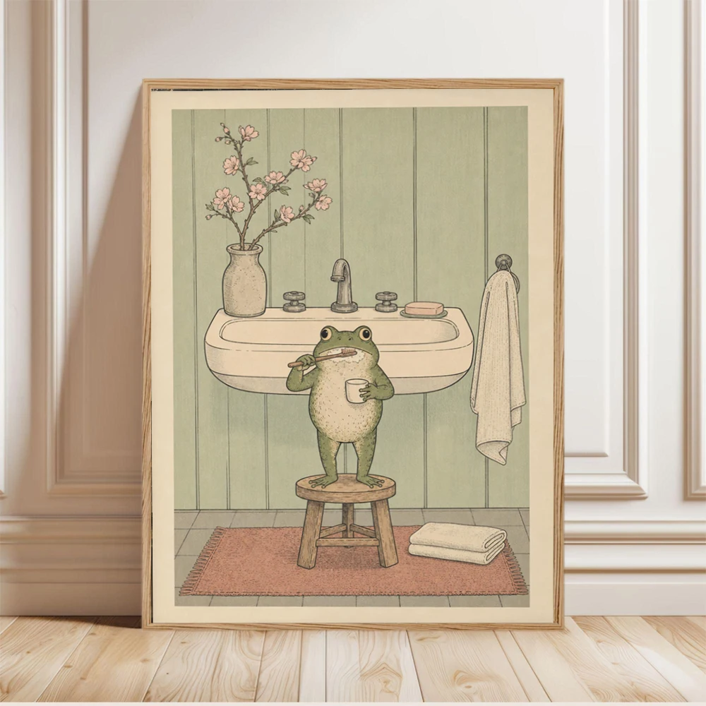 Affiche de grenouille japonais - Spa Wellness Images avis et prix