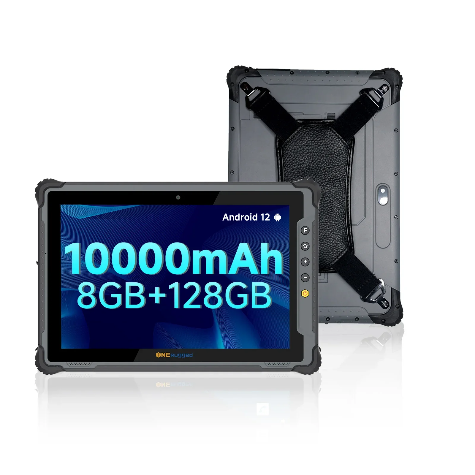 2026 ONERugged M10T Industrial 10 Inch Rugged Tablet 1000 Nits Sunlight Readable Android 12, NFC, RJ45,10000mAh, IP65 Waterproof
