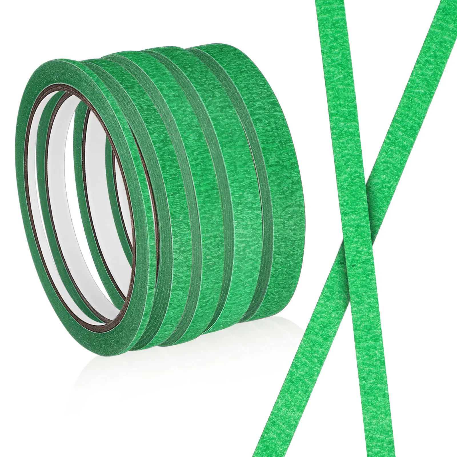 

5 Rolls Premium Masking Tape for Painting Crafts DIY Projects Easy Removal Decorative Paper Tape for Wall Art Manicure Home