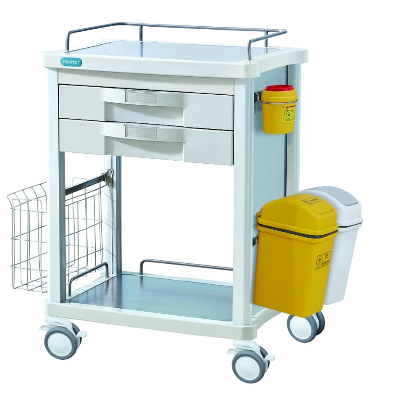 HH/ZLC-373 ABS Plastic Hospital Anaesthesia Treatment Trolley Medical Medicine Emergency Trolley cart