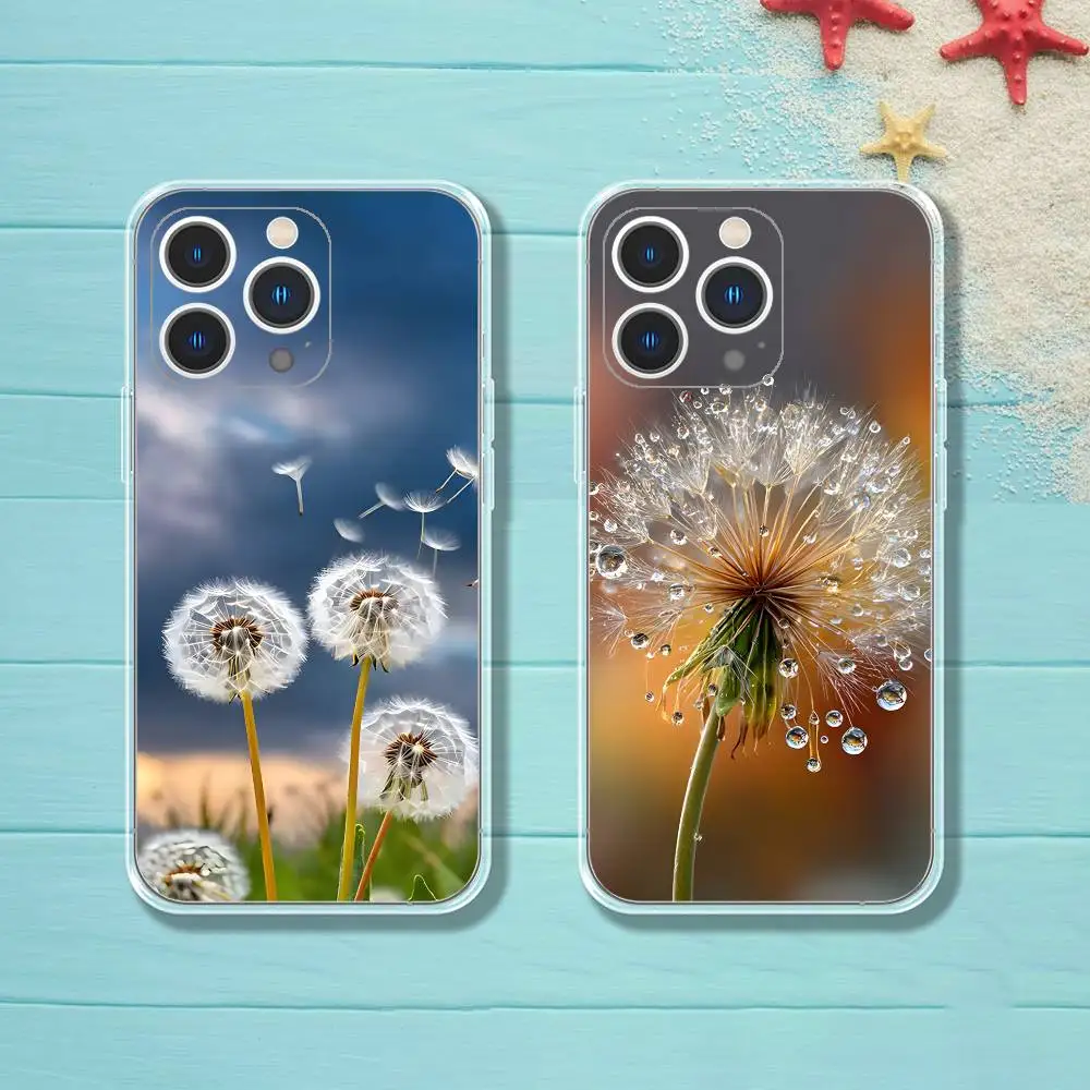 

Dandelion Art Phone Case For iPhone 15,16,11,14,13,17,12,Air,Mini,Plus,Pro,Max,Plus,E Transparent Shell