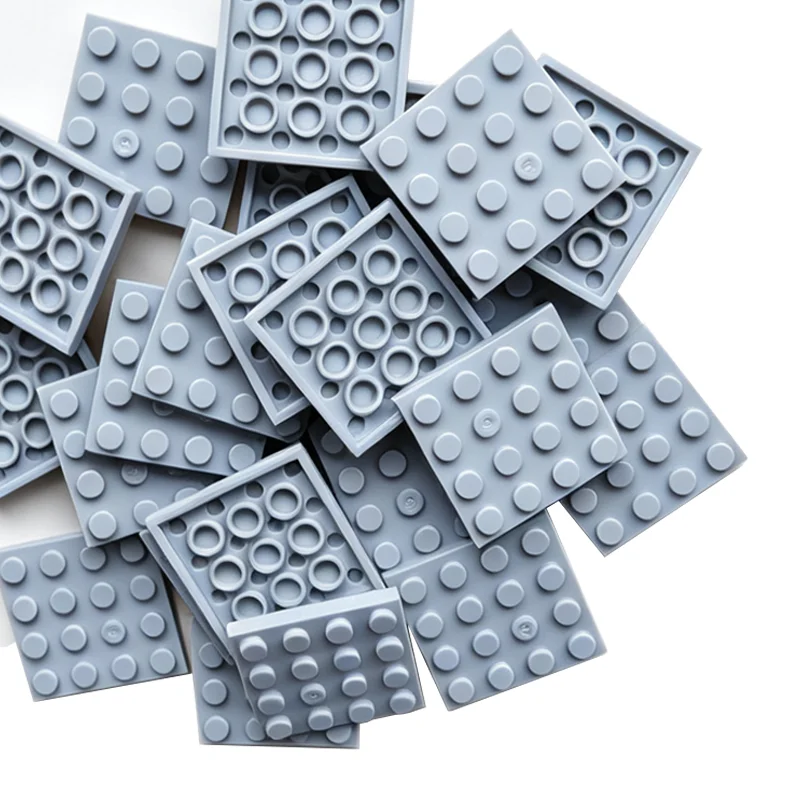 4x4 Plate Building Blocks Thin Bricks Gray Tan Moc Bulk Parts Compatible With 3031 Small Particle 4*4 plates Toys For Children