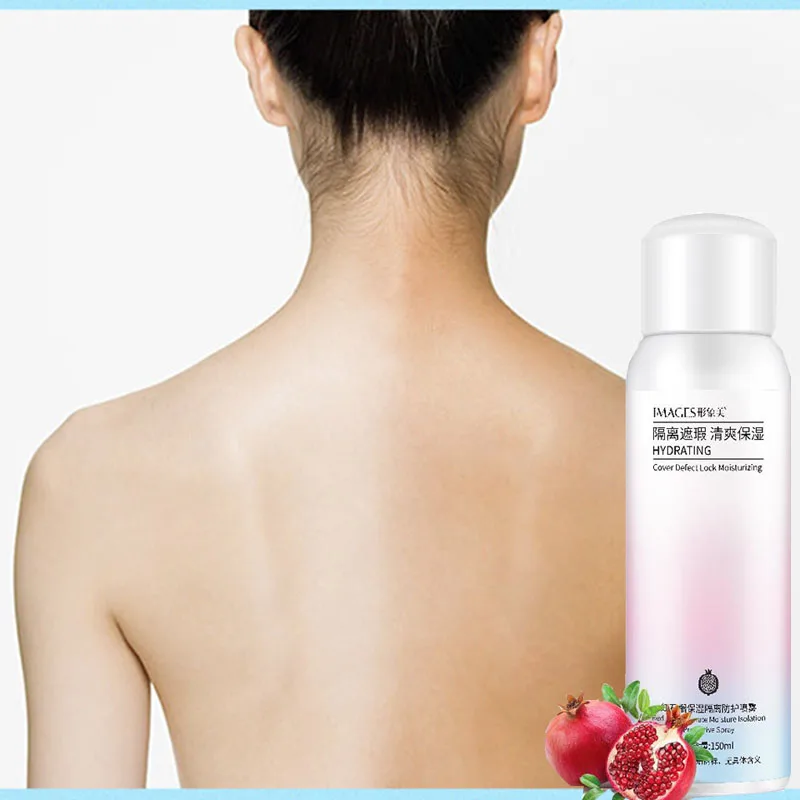 Red pomegranate sun protection isolation Brighten skin tone waterproof sweat proof moisturizing breathable isolated skincare