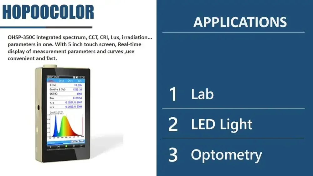 NUOVO analizzatore di spettro HOPOOCOLOR OHSP350C senza software per PC