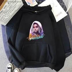 Chishiya Hoodies Alice In Borderland Cartoon Printing Sweatshirts Long Sleeve Girls Pullovers Women Anime Kawaii Graphic Clothes