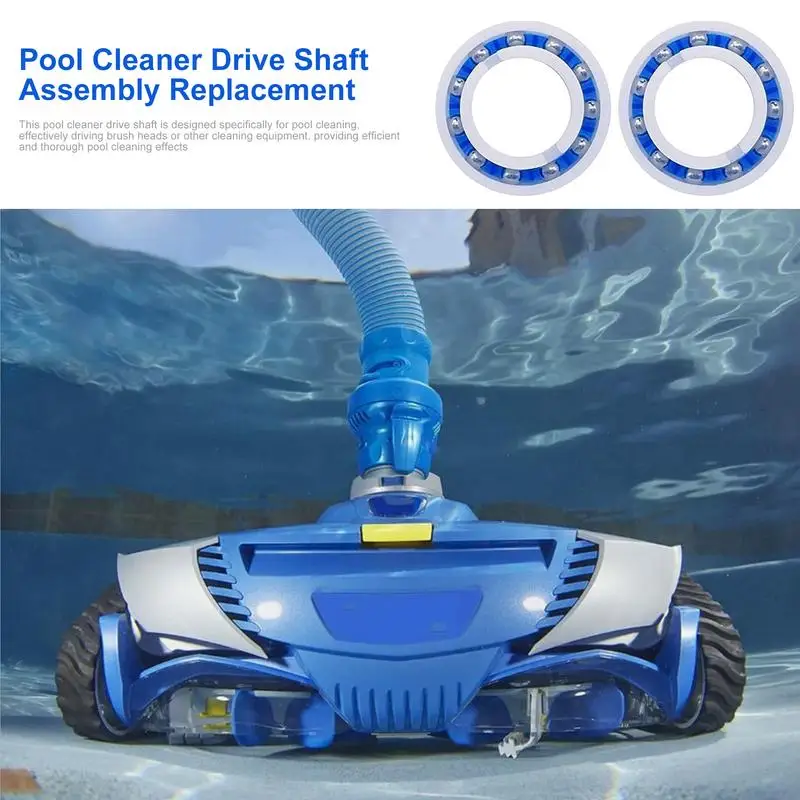 Pool Cleaner Drive Shaft Replacement 2pcs Replacement Kit For Pool Cleaner Drive Shaft Wear-Resistant Pool Cleaning Accessory