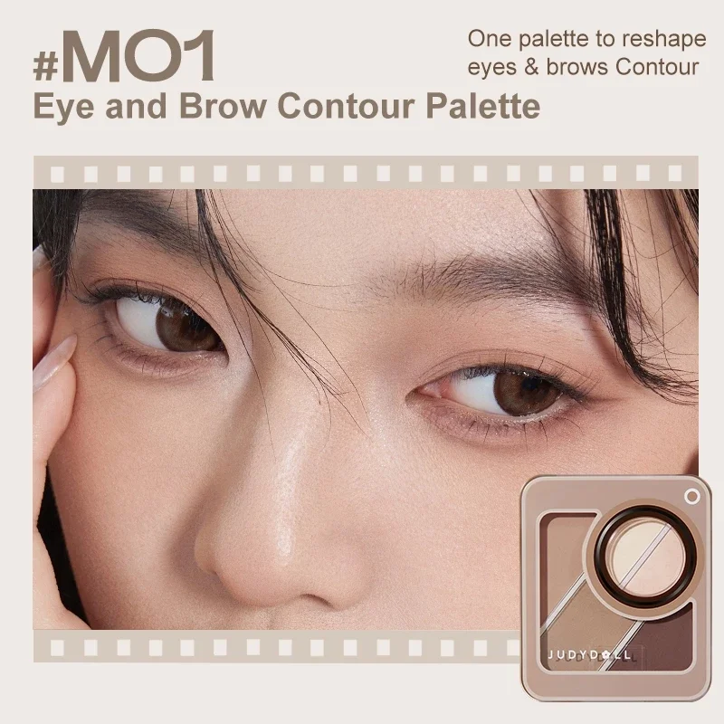 Judydoll Eyebrow Detail Palette Long-lasting Waterproof Makeup Eye Brown Natural Eyeshadow Long-Lasting Matte Pearlescent