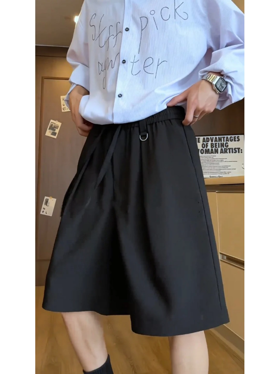 

Мужские летние спортивные брюки Bla Ice Silk: модные, свободного кроя, для молодежи, быстросохнущие, микроэластичные