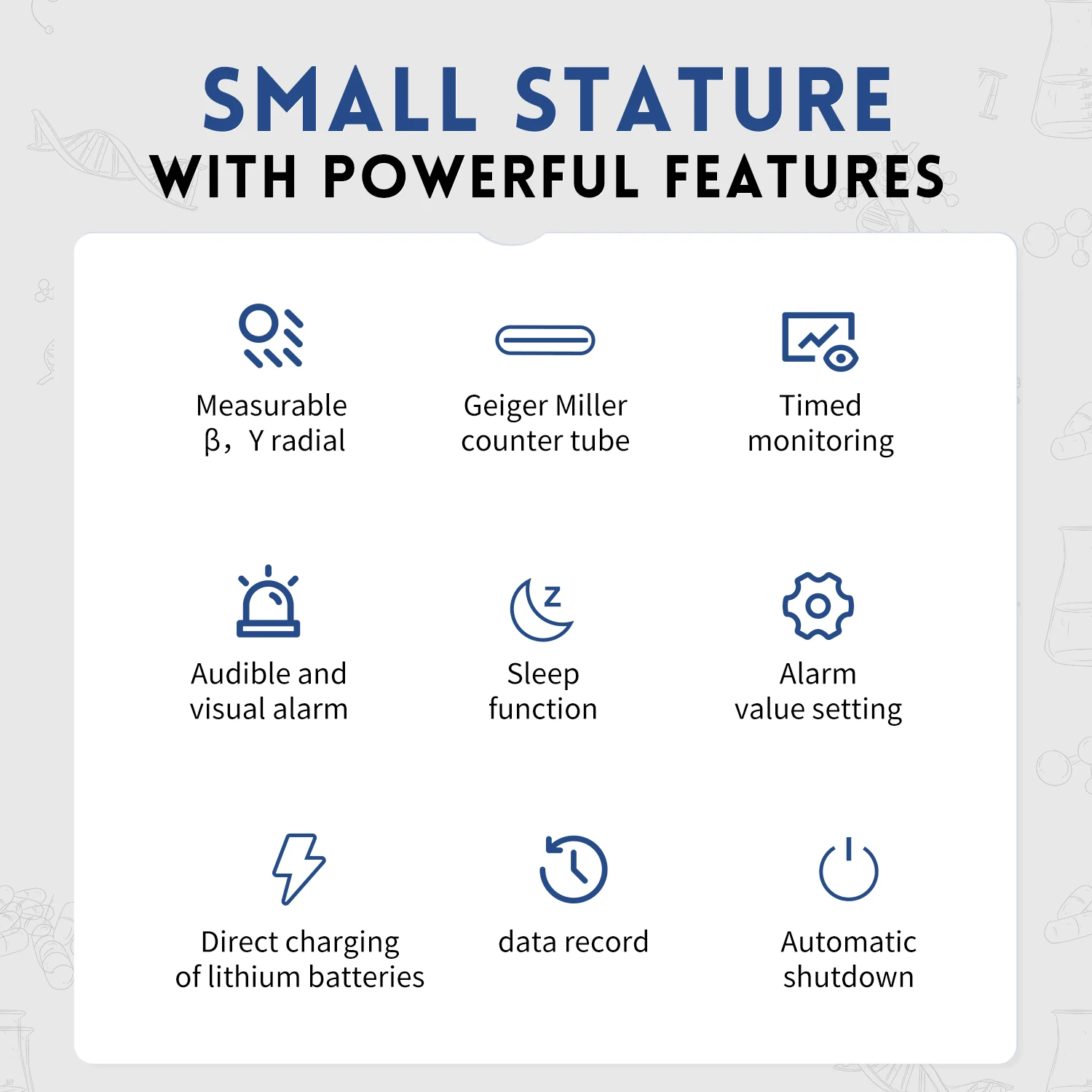 FNIRSI GC-02 Geiger عداد كاشف الإشعاع النووي الأشعة السينية بيتا غاما كاشف مقياس الجرعات Y-راي بيتا اختبار الإشعاع الخطي #5