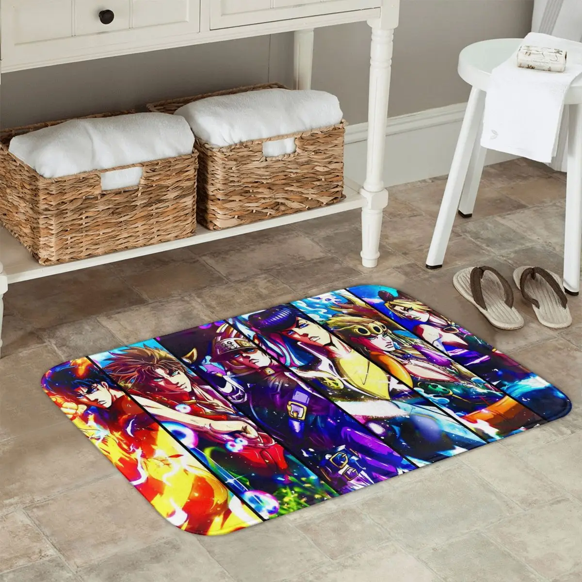 

Japanese Anime Jojo's Bizarre Adventure Anti-slip Doormat Floor Mat Carpet Rug for Kitchen Entrance Home Bathroom Footpad Mats