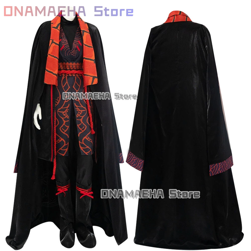 جيا تشيو تأثيري لعبة شركة ليمبوس زي الرجال رداء طويل شعر مستعار أحذية ملحق مجموعة هالوين كرنفال موضوع فستان الحفلات #4