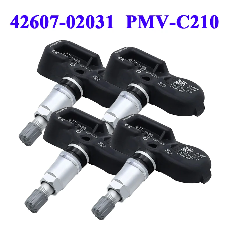 

Датчик контроля давления в шинах TPMS PMV-C210 (4 шт.) для Toyota RAV4 IV 2013-2018, Prius, Venza, Yaris, 42607-02031