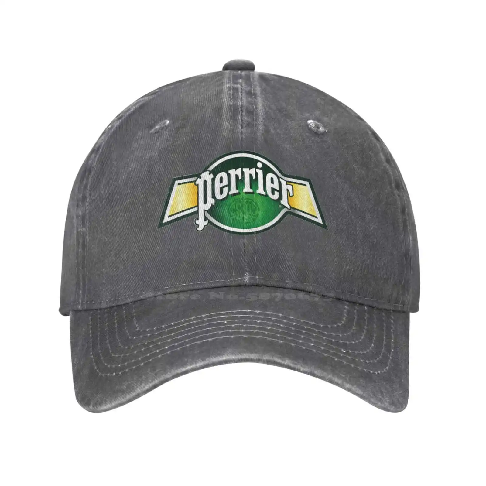 

Perrier Logo Print Graphic Casual Denim cap Knitted hat Baseball cap