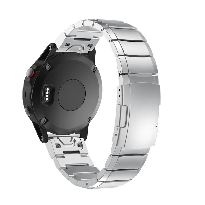 22mm 20mm stainless steel Watch band For Garmin Fenix 6 6X Pro 5 5X Plus 3HR 26mm Metal WatchBand Fenix6 Fenix5 Wrist Strap