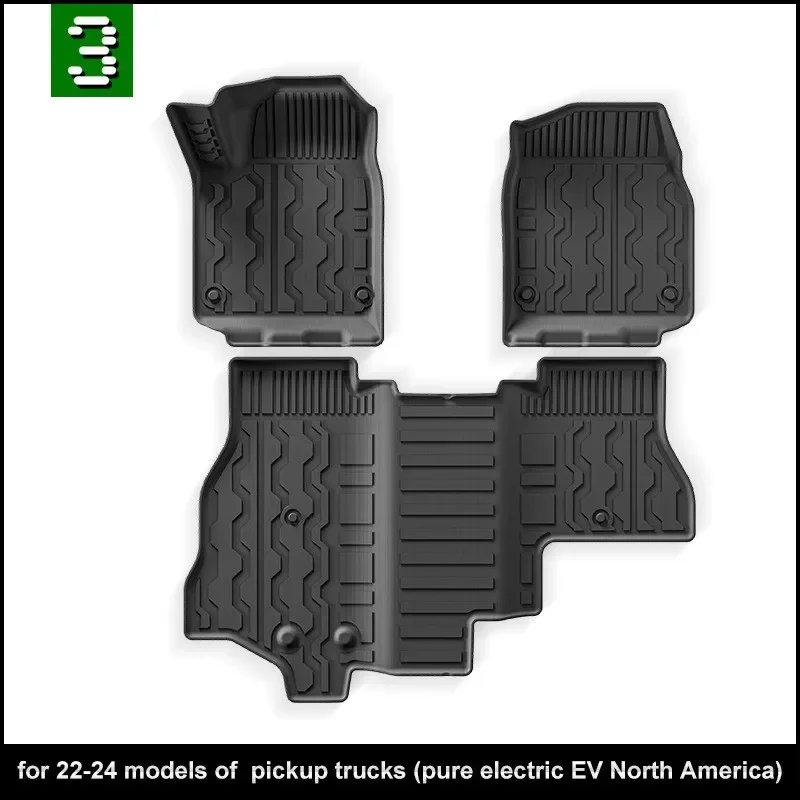 Use for GMC HUMMER EV pickup car carpet HUMMER EV PK floor trunk mat Full Set Trim to Fit For HUMMER EV PK waterproof floor mat