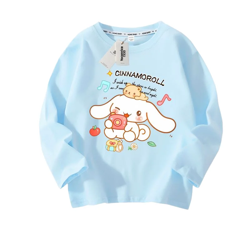 

Sanrio kawaii children's clothing Cinnamoroll Fashion sweatshirt new style cartoon jacket spring and autumn cotton long sleeves