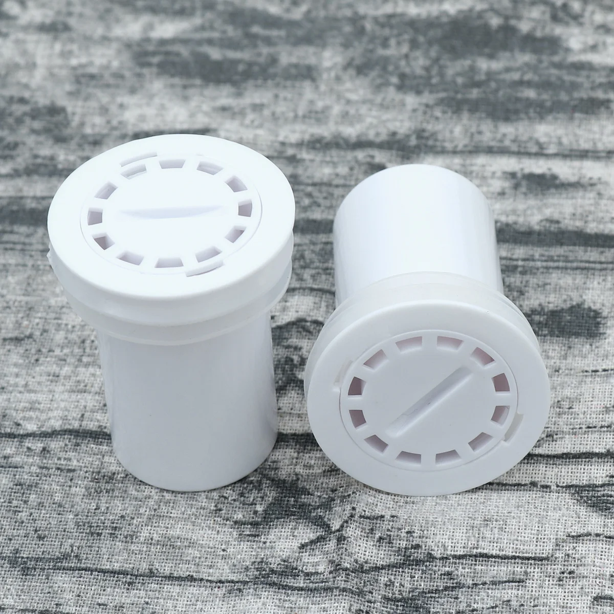 

2pcs Hair Catcher Shower Floor Strainer White Plastic Filter Trap For Drainage Gully Anti-Clogging Two-Layer Mesh Leakage Hole