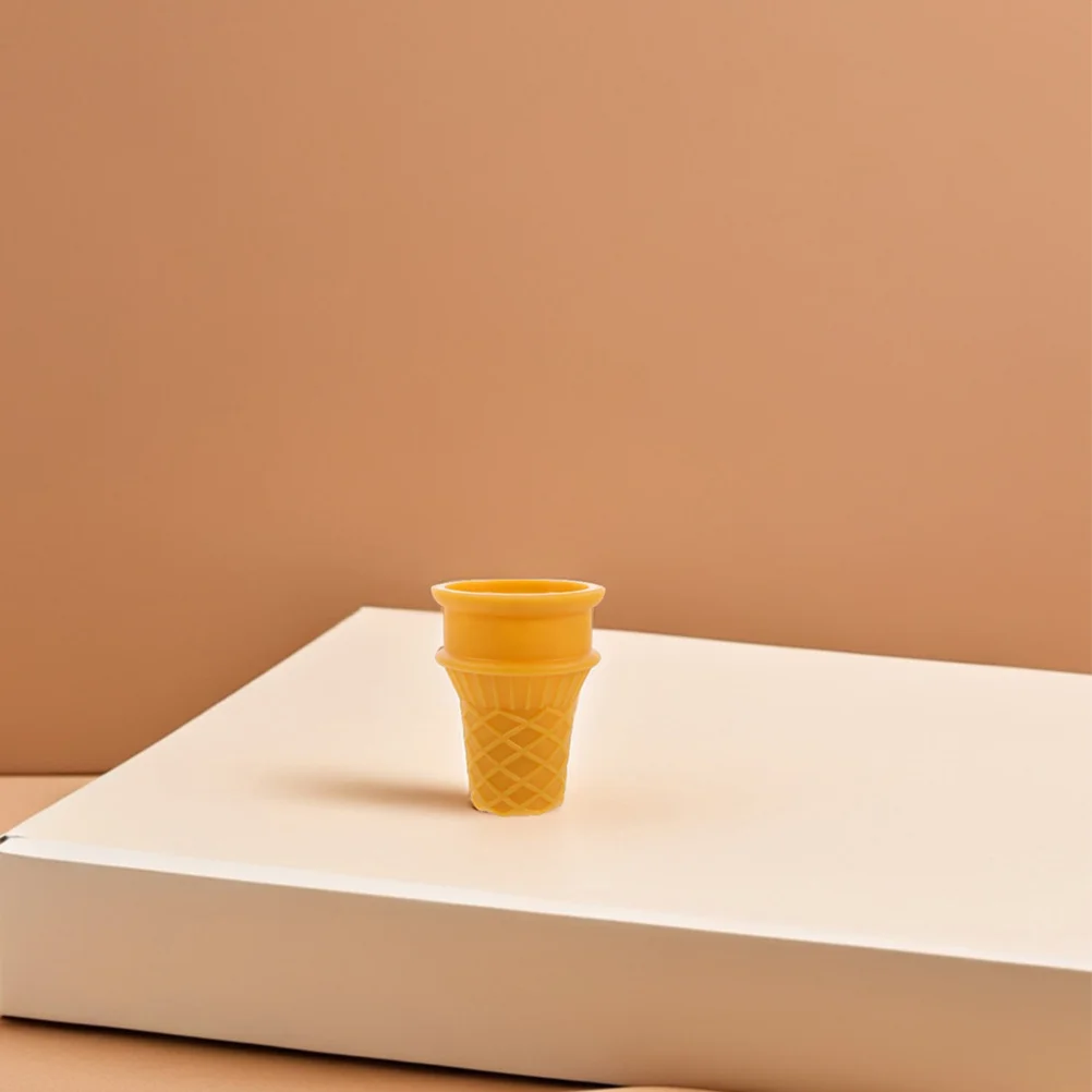 2Pcs Lifelike Ice Cream Cone Props Realistic Texture Vibrant Colors for Photography Dessert Shop Display Party Food Decor