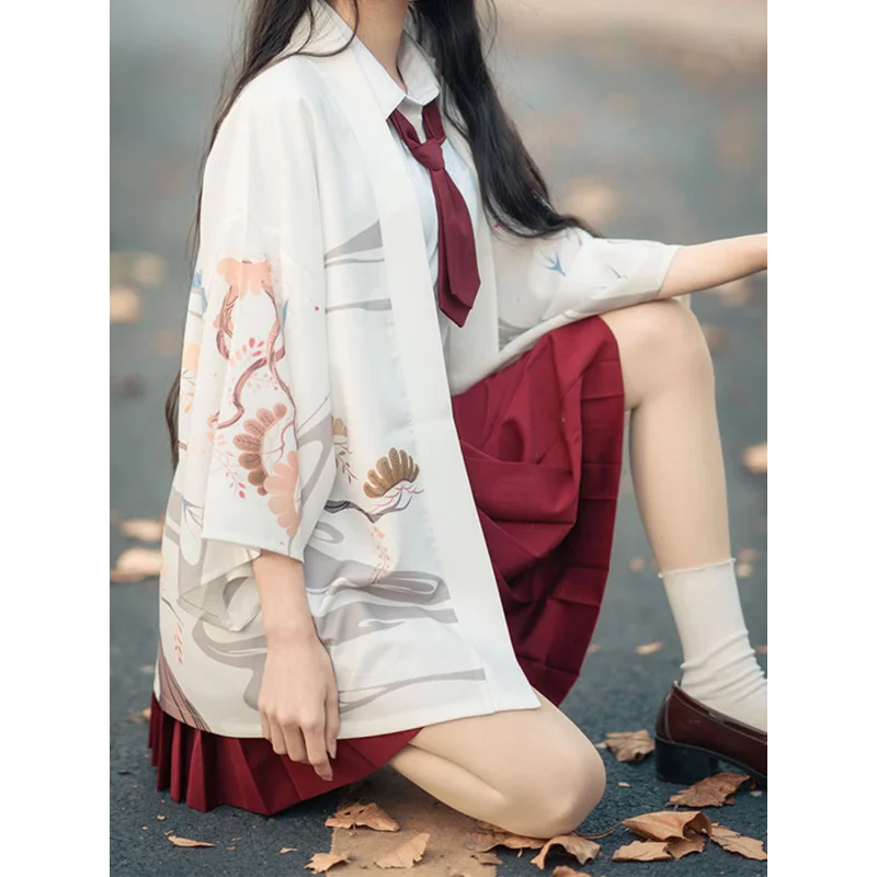 Chinese Style Artistic RetrojkOutdoor Haori Cardigan Summer Kimono Bathrobe Air-Conditioned Room Shirt Coat Sun Protection Cloth