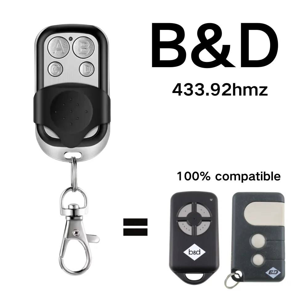 B&D BnD B and D Garage Door Remote Easylifter Econolif Cad4 Cad5 Cadp Gate Door Control Compatible With