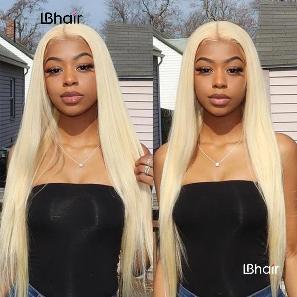 HD Lace 613 Frontal Wig 200 Density 13x6 Straight Human Hair Wig 613 Blonde Lace Front Wig For Women