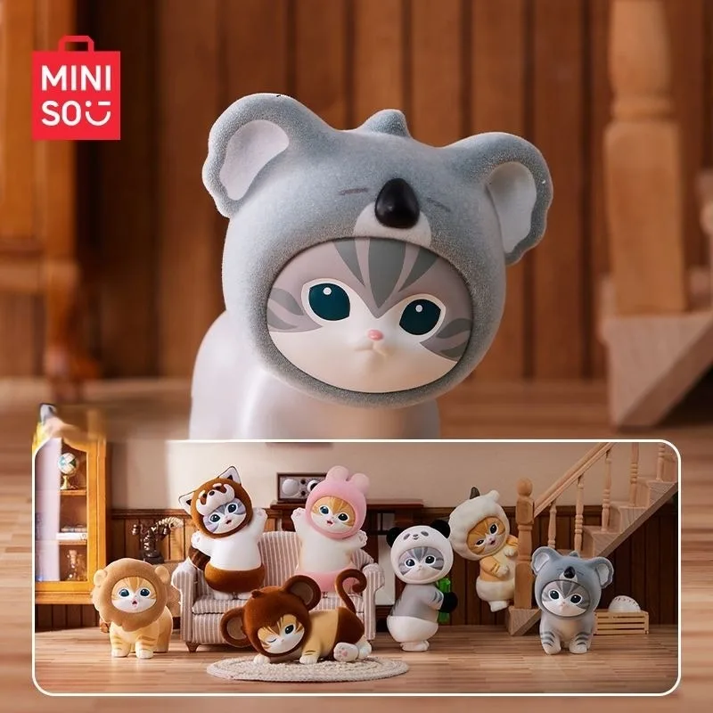

Miniso Cat Fushandi плюшевый кот животное вечерние ручной работы милый мультфильм памятный настольный орнамент подарок на день рождения
