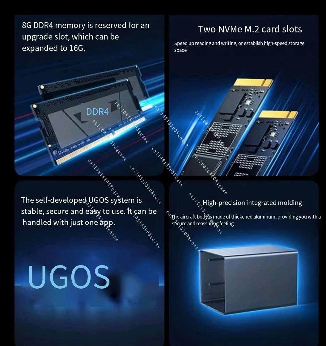 

Новый DX4600 Pro 4-дисковый 8G Int. Сетевой сервер хранения данных NAS el N5105