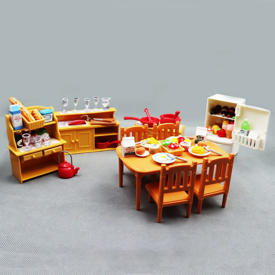 ชุดเครื่องครัวของเล่น1/12 Montessori Dollhouse Miniature เฟอร์นิเจอร์อุปกรณ์เสริม Reindeer Mystery Box สำหรับคริสต์มาสของขวัญ