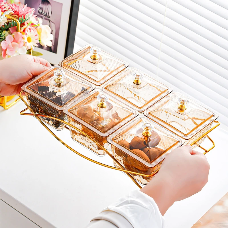 

Разделенная — фруктовая тарелка с сеткой для домашнего использования, подходит для размещения чайных закусок, сухофруктов, орехов, конфет,