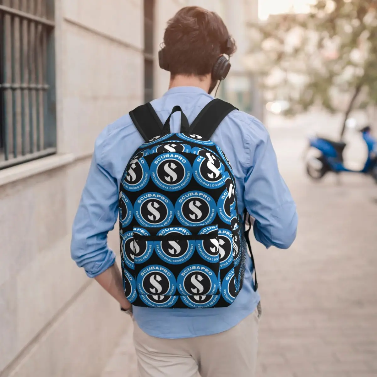 Mochila com logotipo Scubapros para mergulho, mochila escolar para meninos e meninas, bolsa escolar para crianças, bolsa de ombro para computador, para homens e mulheres