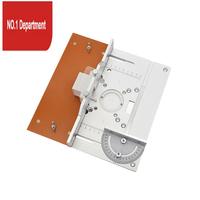 Aluminium Router Table Insert Plate Electric Wood Milling Flip Board With Miter Gauge Guide Set Table Saw Workbench-B Durable