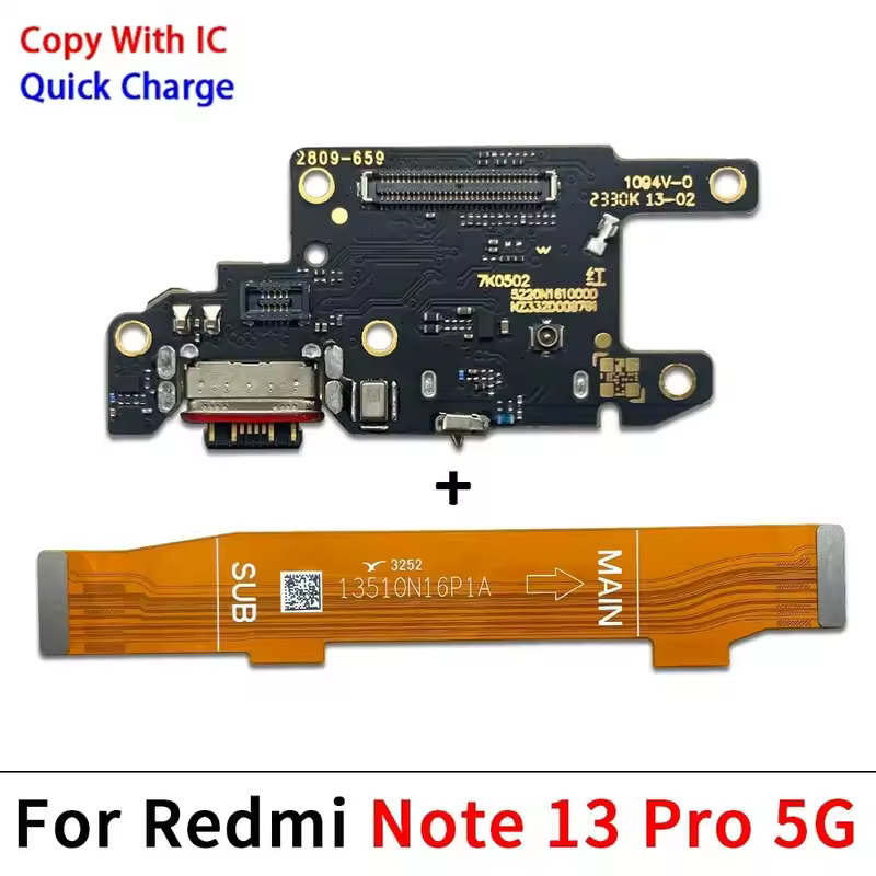 For Xiaomi Redmi Note 7 8 8T 9 9S 10 10S 12 Pro 4G 5G Dock Connector Micro USB Charger Charging Port Mainboard Main Flex Cable - Image 6