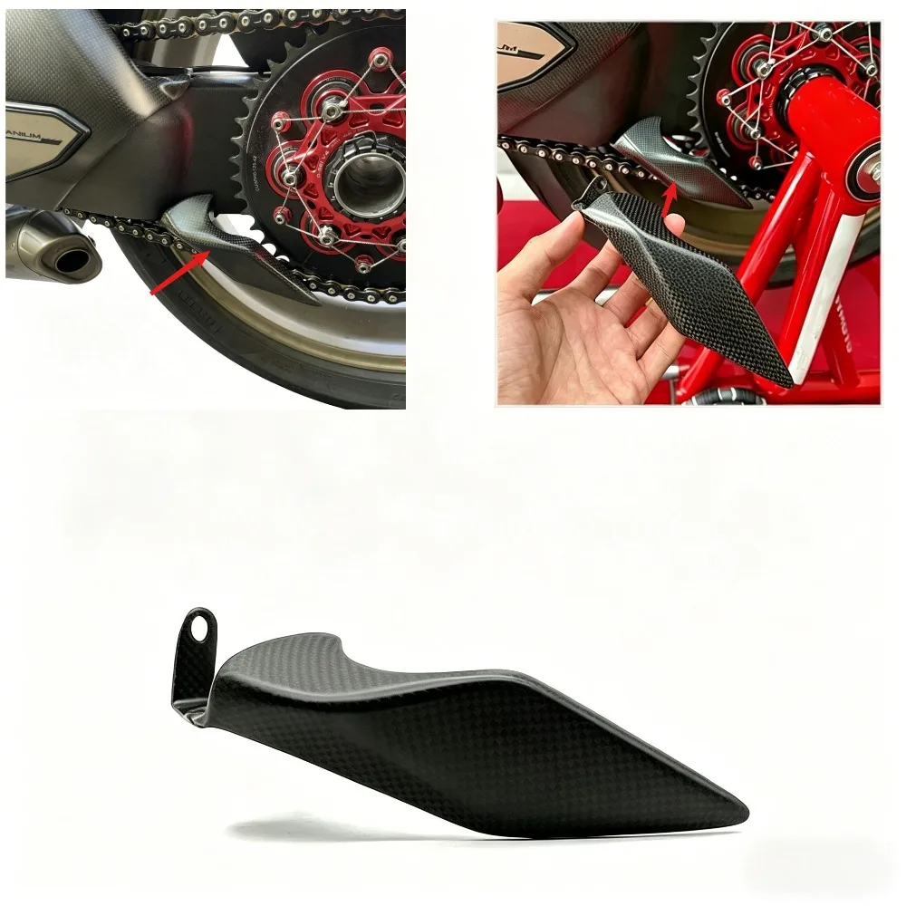 

Carbon Fiber Lower Chain Guard Fairing Cover Kit for Ducati Panigale V4 / V4S / V4R & Streetfighter V4S